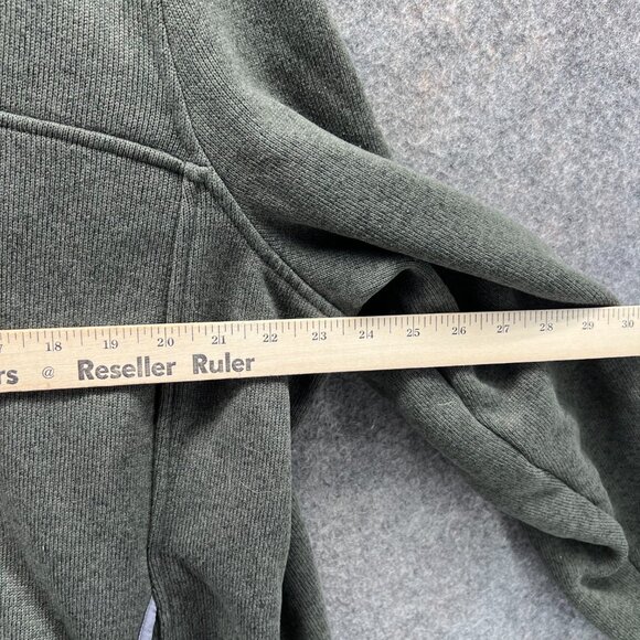 Ll Bean Sweater Women 2X Green Pullover 1/4 Zip Polyester Regular T Snap Jacket - Picture 6 of 12